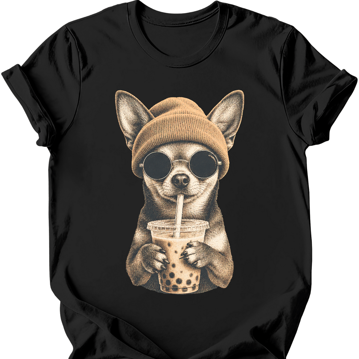 Chihuahua - Hipster Dog T-Shirt Main image