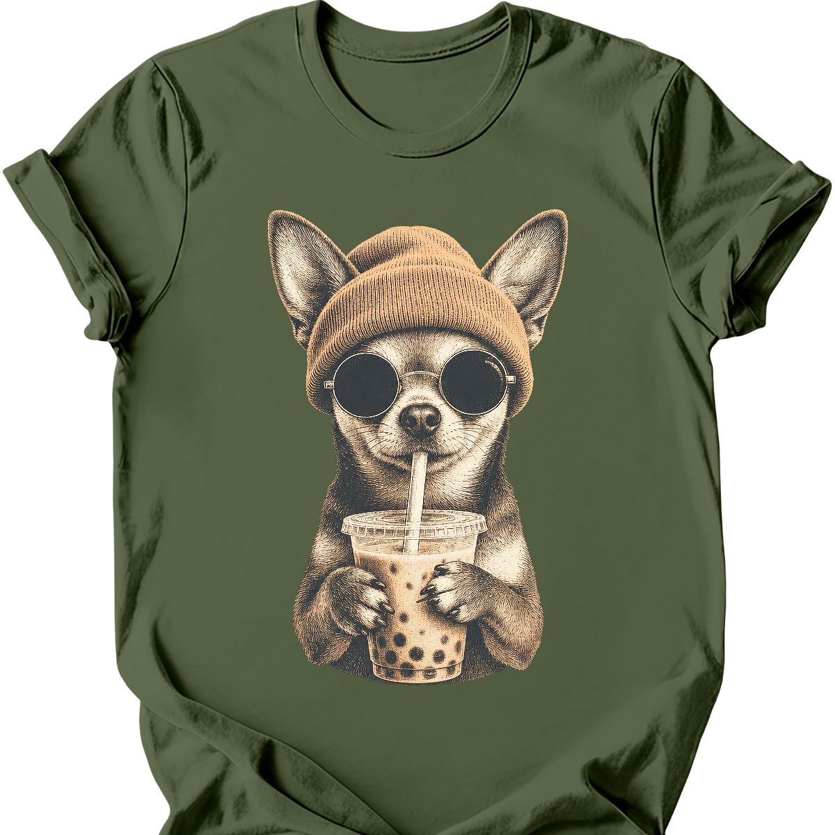 Chihuahua - Hipster Dog T-Shirt