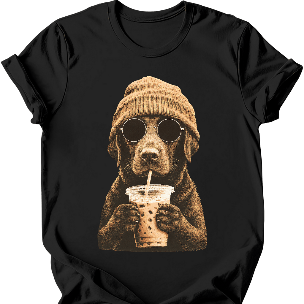 Chocolate Labrador - Hipster Dog T-Shirt