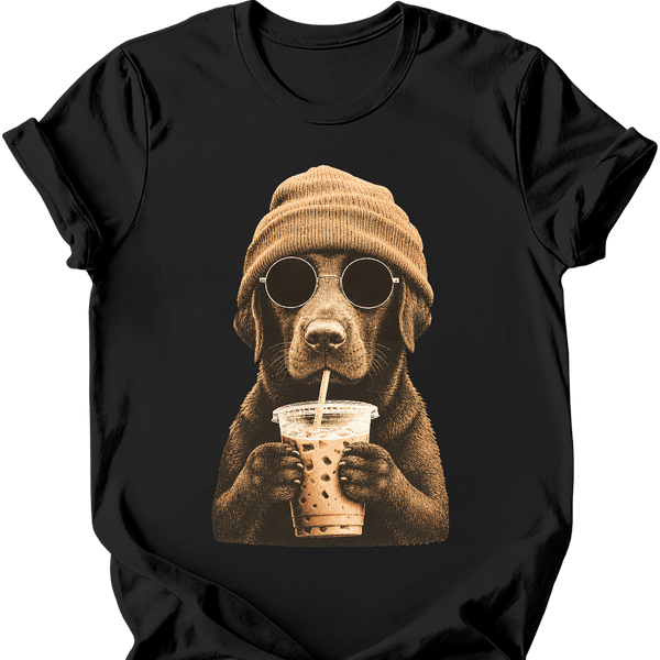 Chocolate Labrador - Hipster Dog T-Shirt