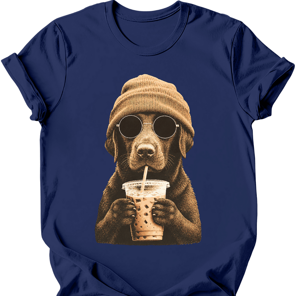 Chocolate Labrador - Hipster Dog T-Shirt