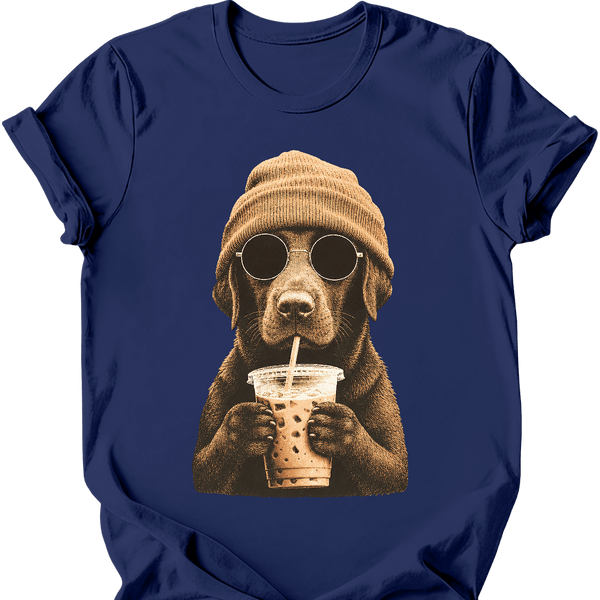 Chocolate Labrador - Hipster Dog T-Shirt