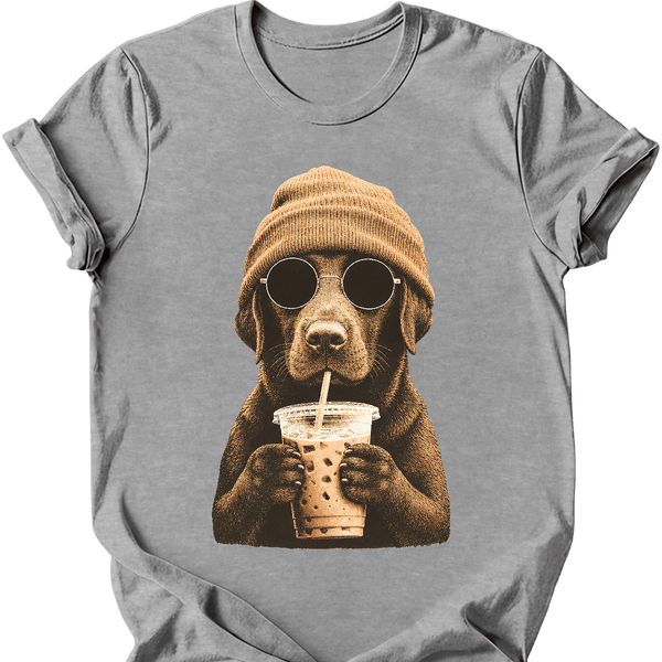 Chocolate Labrador - Hipster Dog T-Shirt
