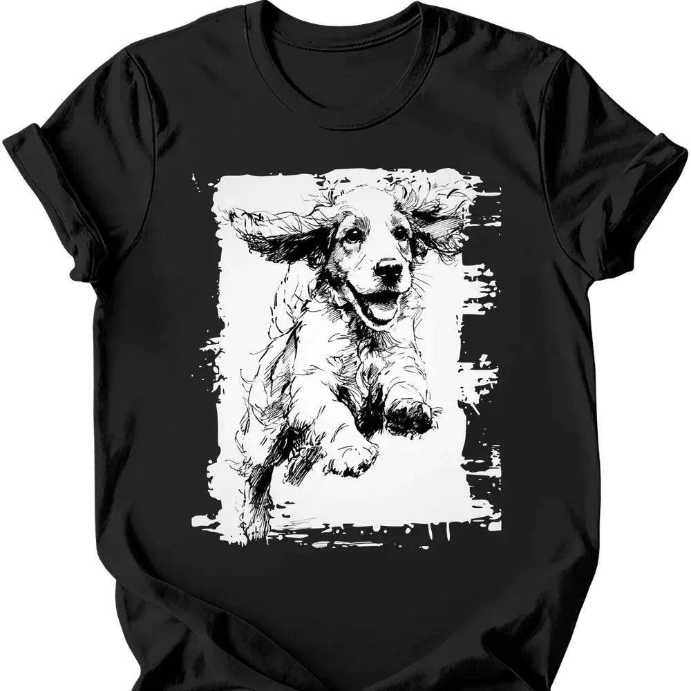 Cocker Spaniel - Running Dog T-Shirt