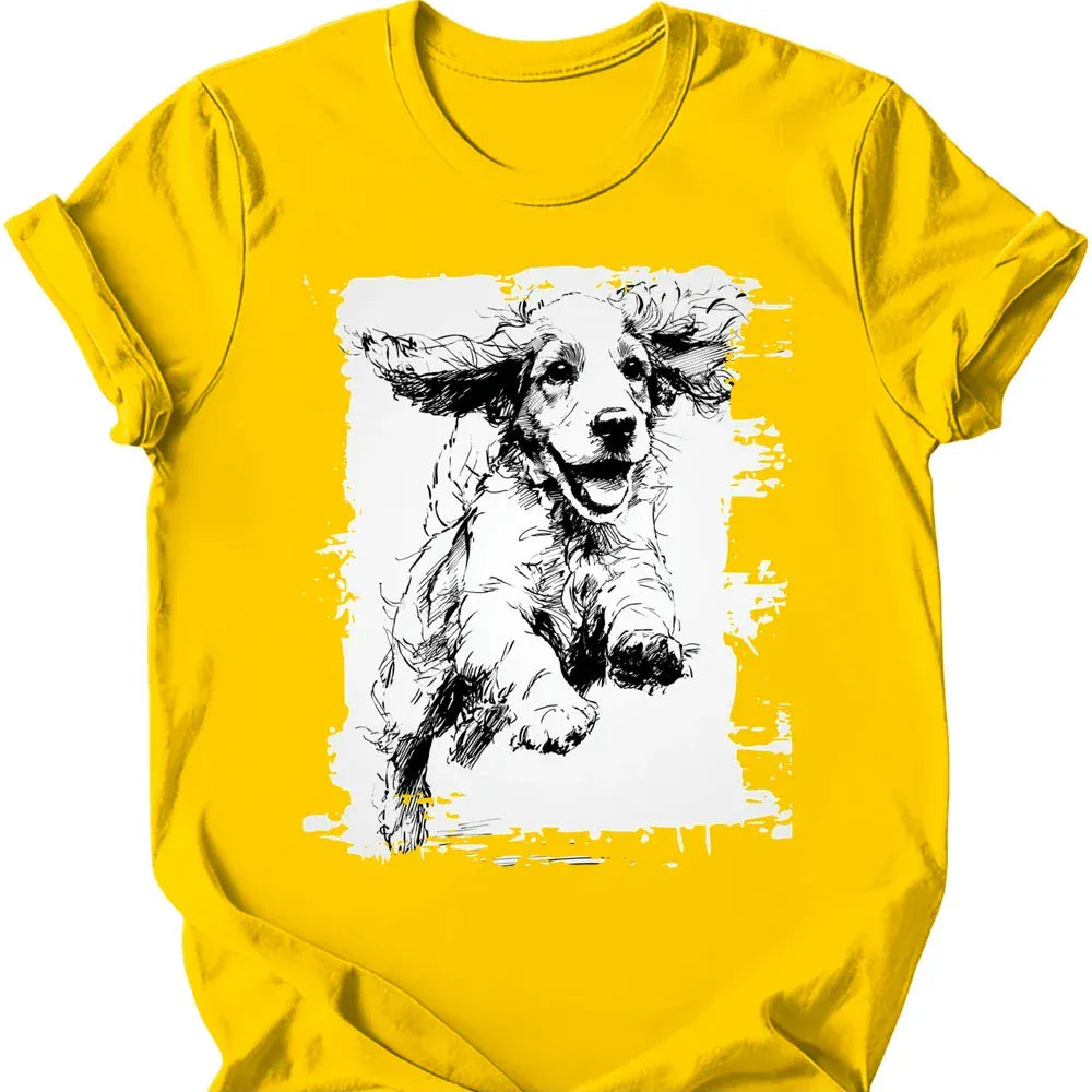 Cocker Spaniel - Running Dog T-Shirt