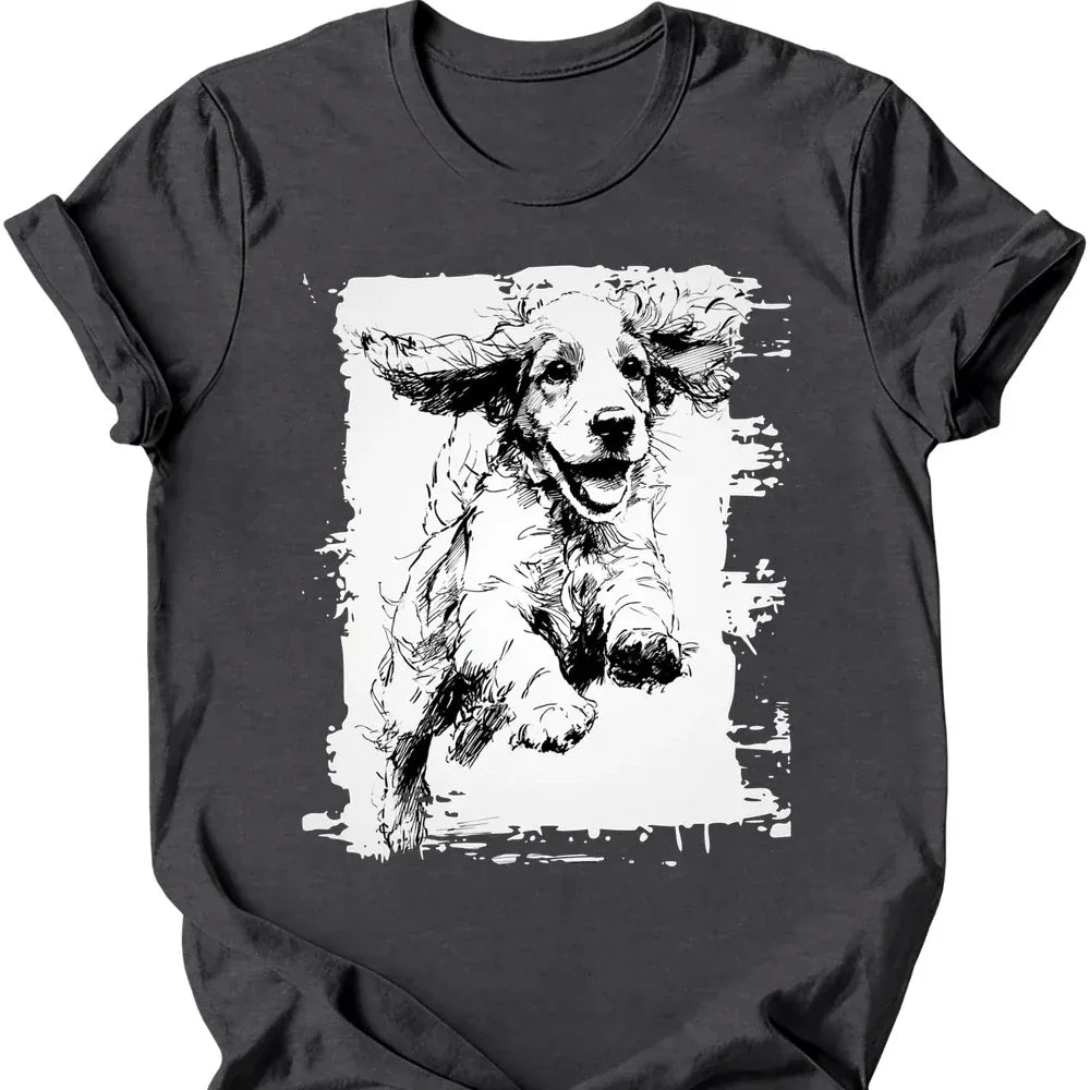 Cocker Spaniel - Running Dog T-Shirt
