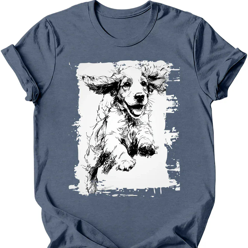 Cocker Spaniel - Running Dog T-Shirt