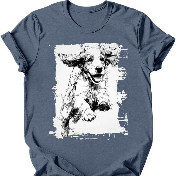Cocker Spaniel - Running Dog T-Shirt