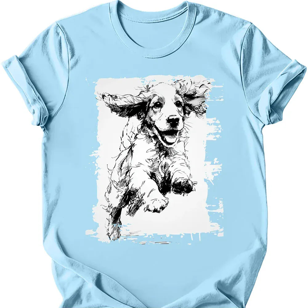 Cocker Spaniel - Running Dog T-Shirt