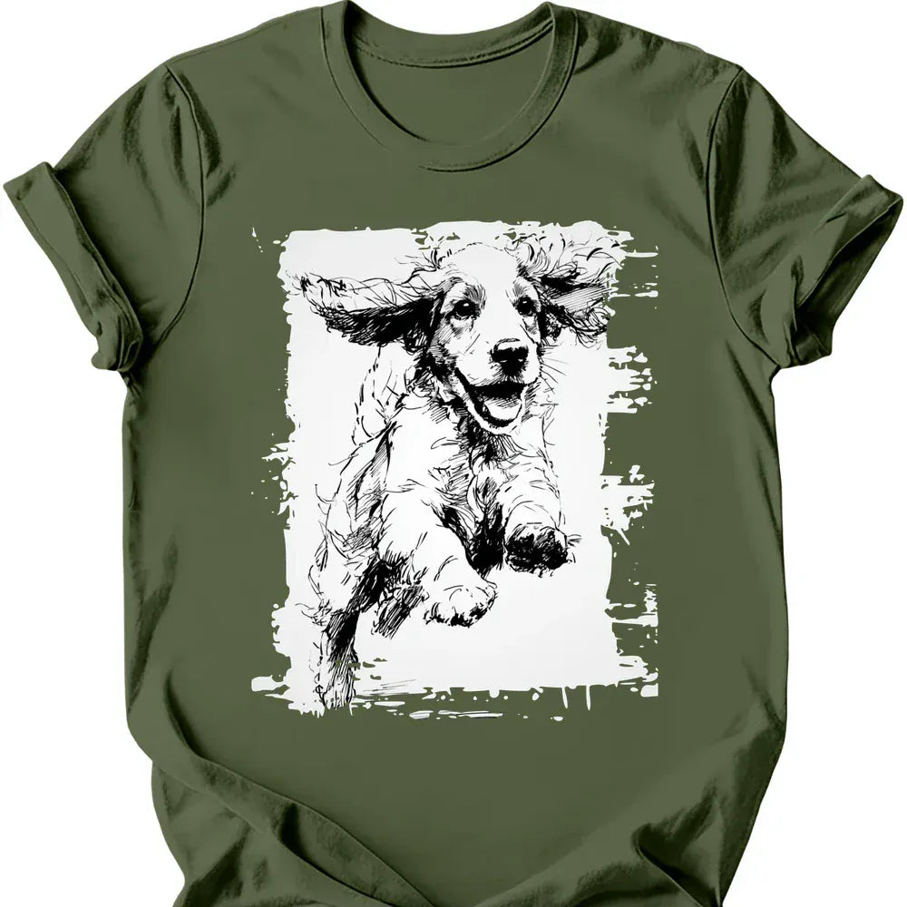 Cocker Spaniel - Running Dog T-Shirt