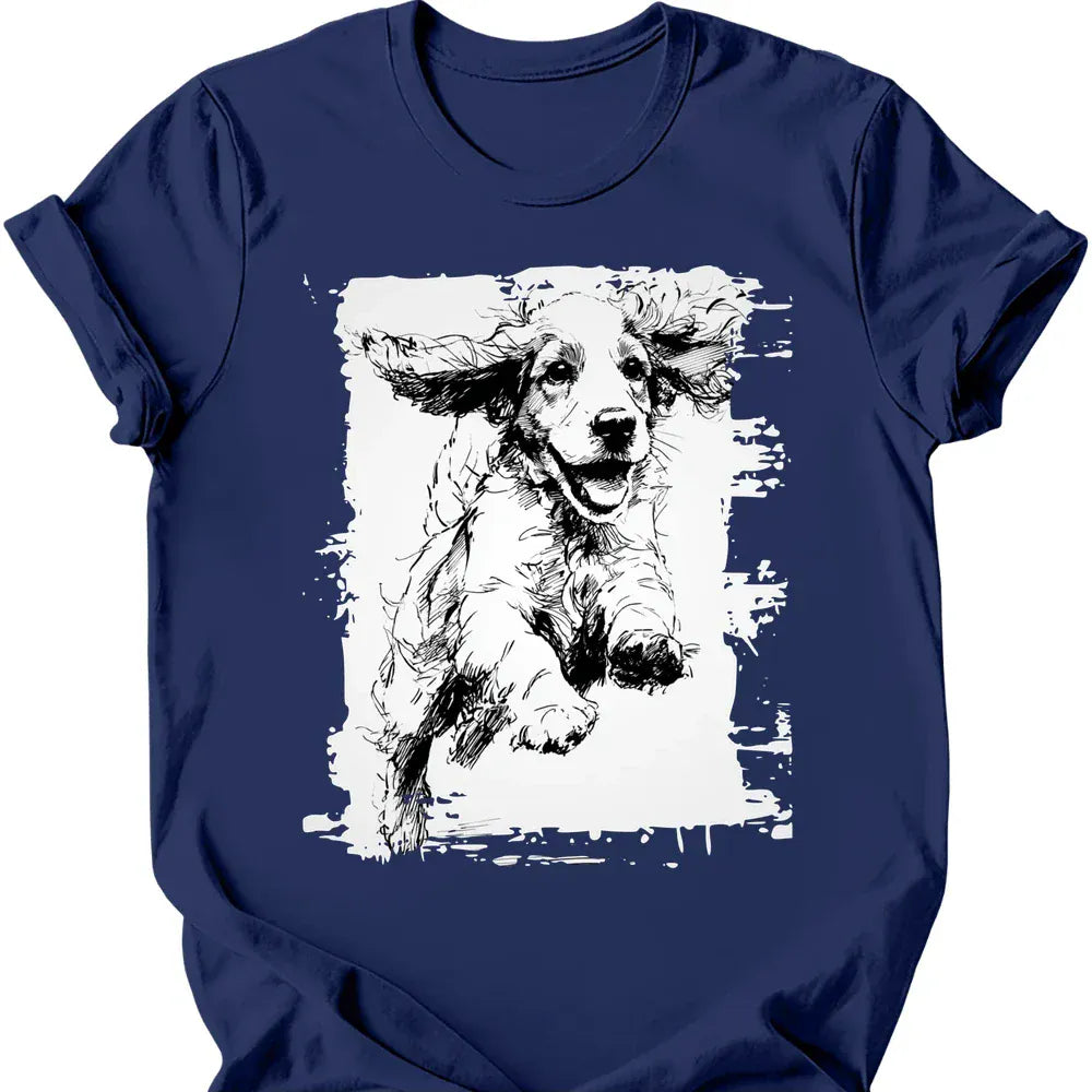 Cocker Spaniel - Running Dog T-Shirt