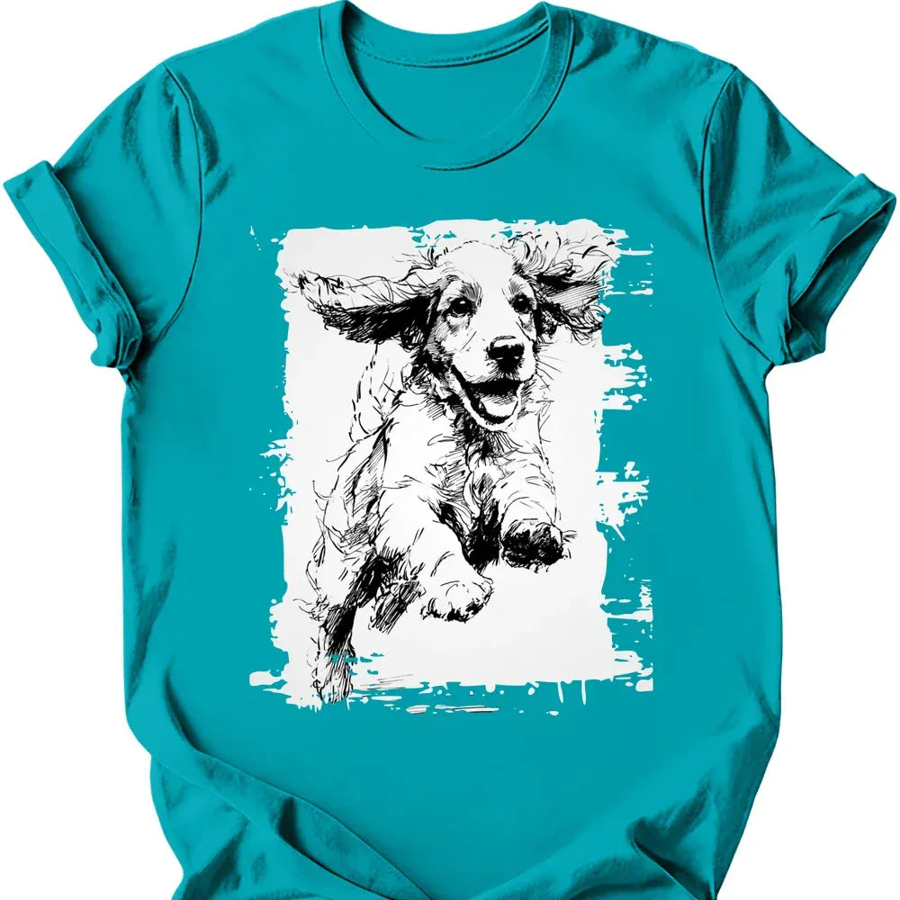 Cocker Spaniel - Running Dog T-Shirt