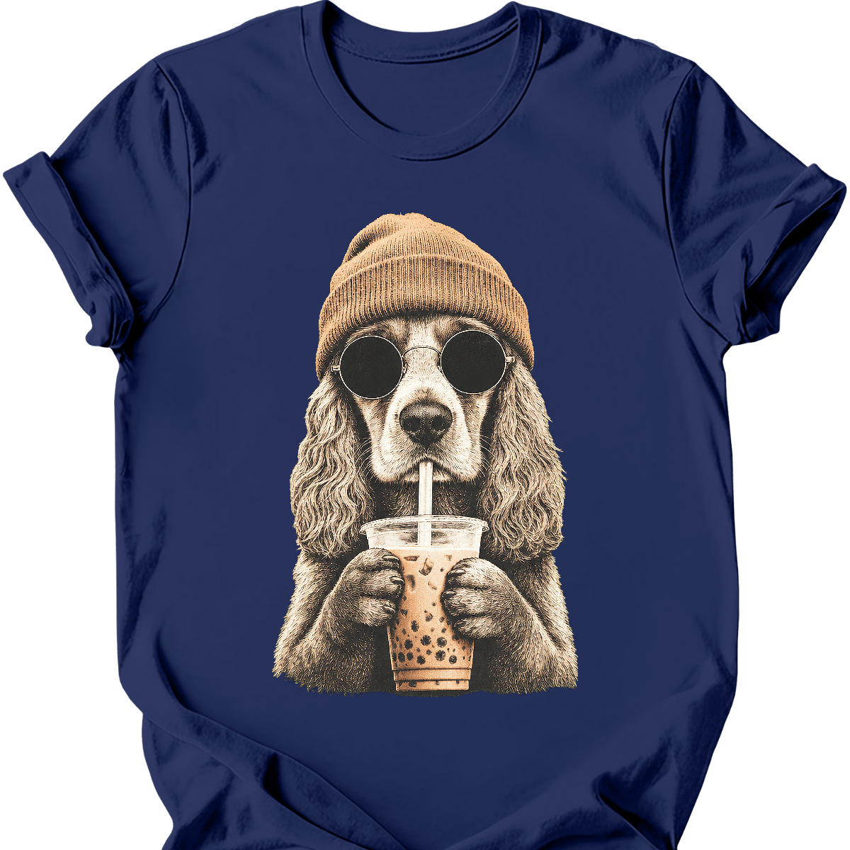Cocker Spaniel - Hipster Dog T-Shirt Main image