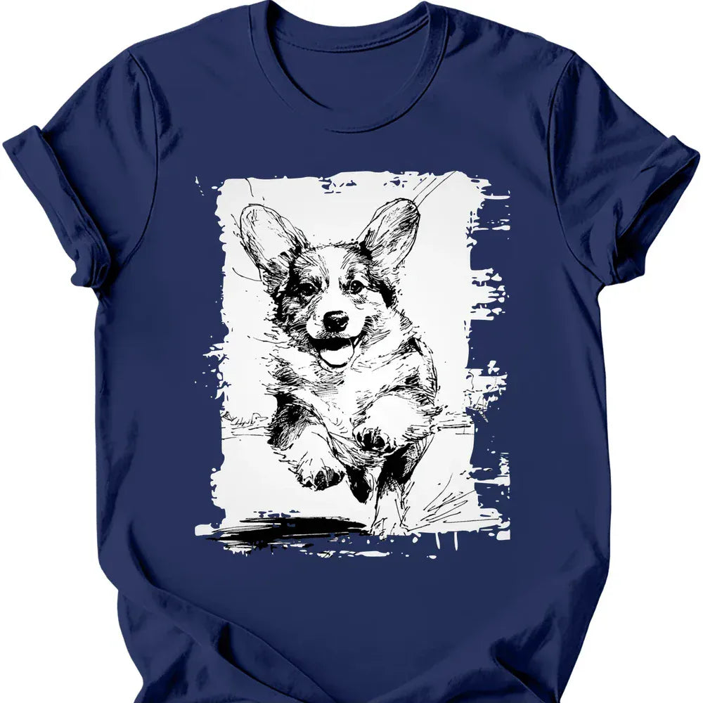 Corgi - Running Dog T-Shirt Main image