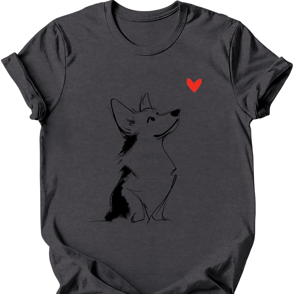 Corgi - Sketch Dog T-Shirt