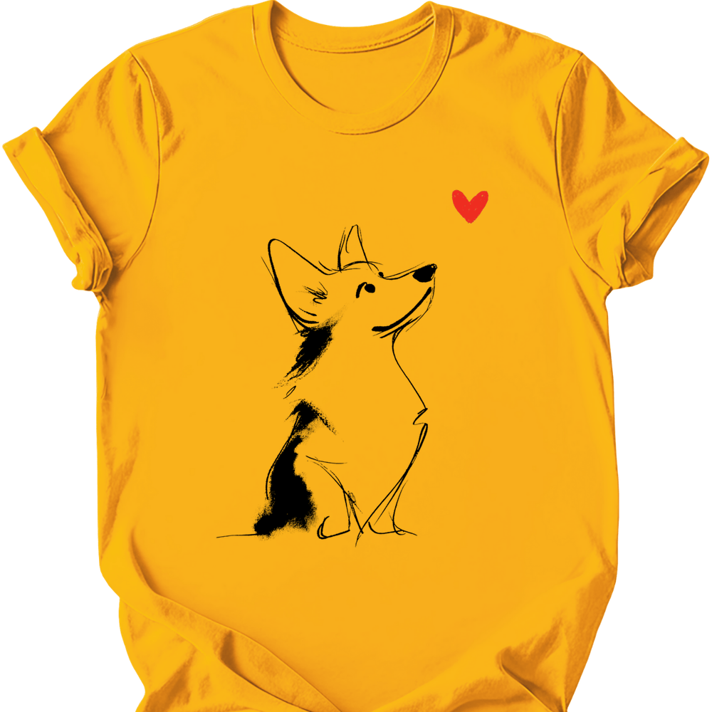 Corgi - Sketch Dog T-Shirt