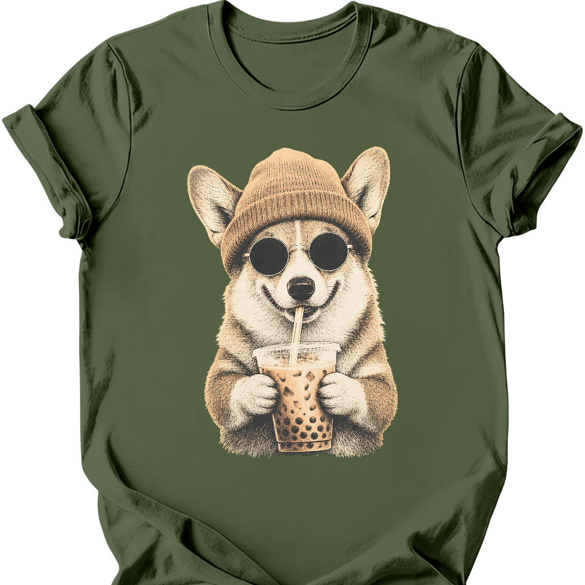 Corgi - Hipster Dog T-Shirt