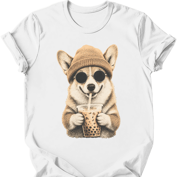 Corgi - Hipster Dog T-Shirt