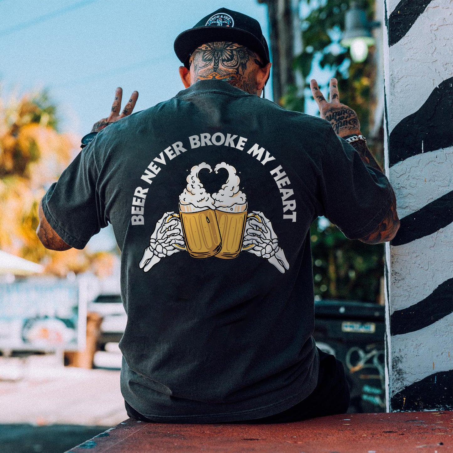 Beer Never Broke My Heart Printed Men's T-shirt