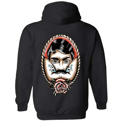 Vintage Rose Print Men's Hoodie