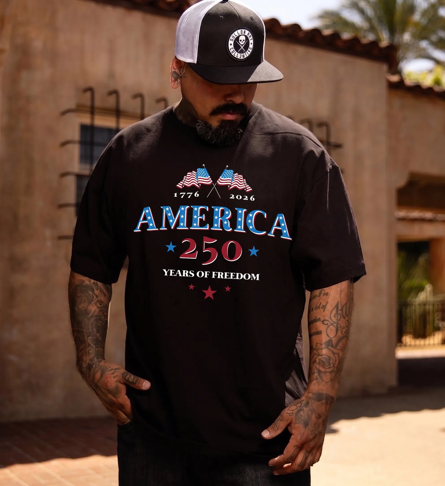 America 250 Years of Freedom Printed Men's T-Shirt