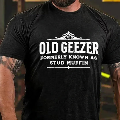 Old Geezer Formerly Known As Stud Muffin Graphic T-Shirt