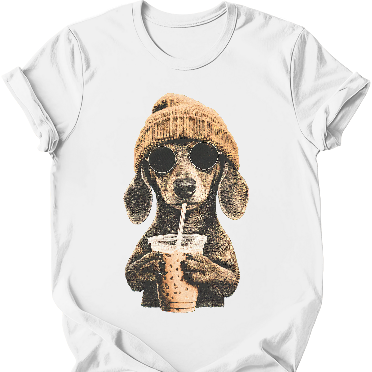 Dachshund - Hipster Dog T-Shirt Main image