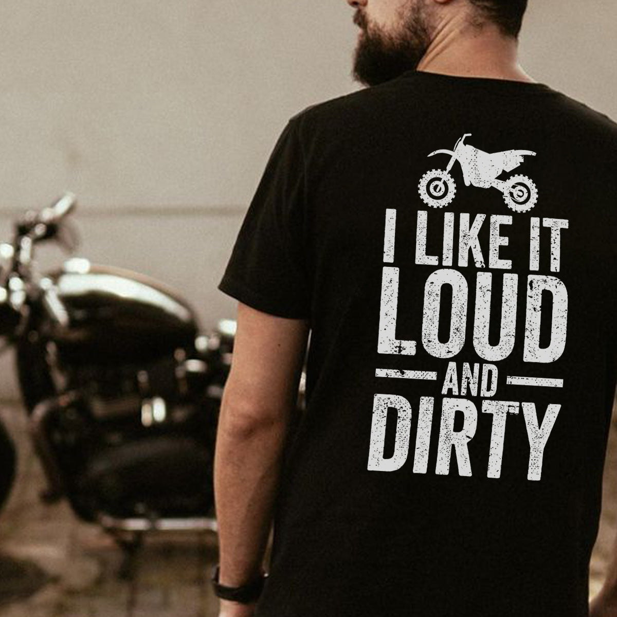 I Like It Loud And Dirty Printed Men's T-Shirt
