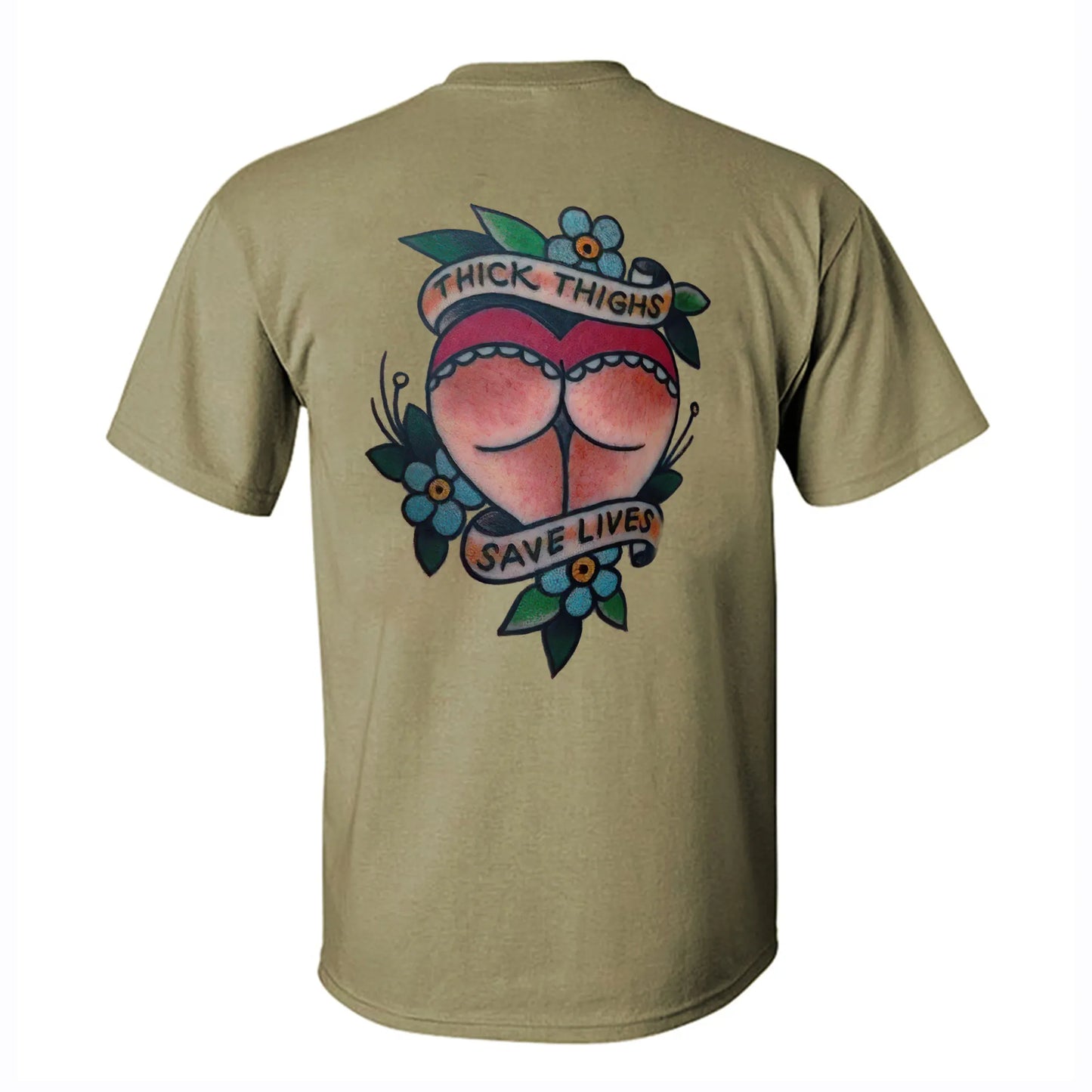 Thick Thighs Save Lives Printed Men's T-shirt