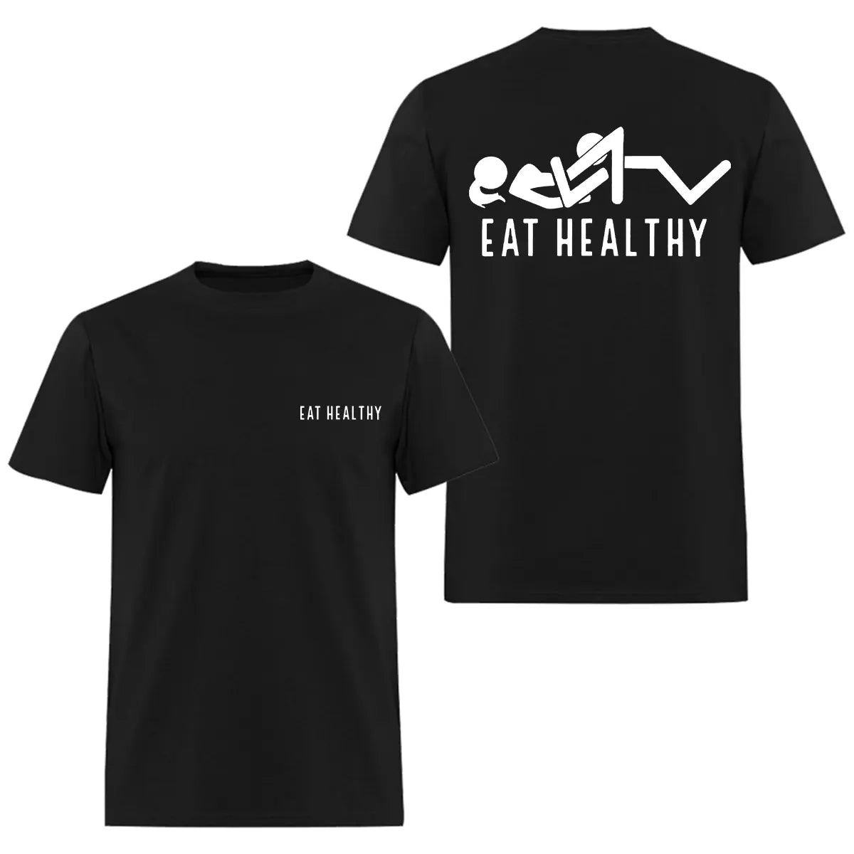 Eat Healthy Printed Men's T-Shirt   