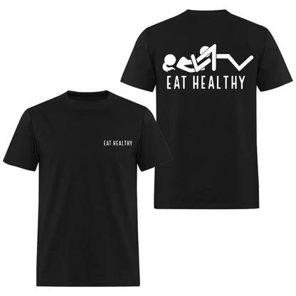 Eat Healthy Printed Men's T-Shirt   