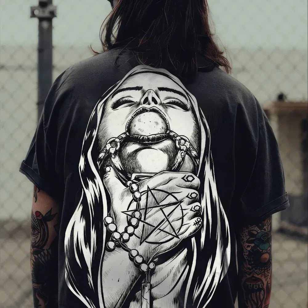 Evil Nun Printed Men's T-shirt