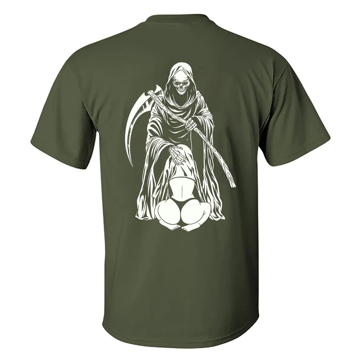 Hiding In The Reaper Crotch Printed Men's T-shirt
