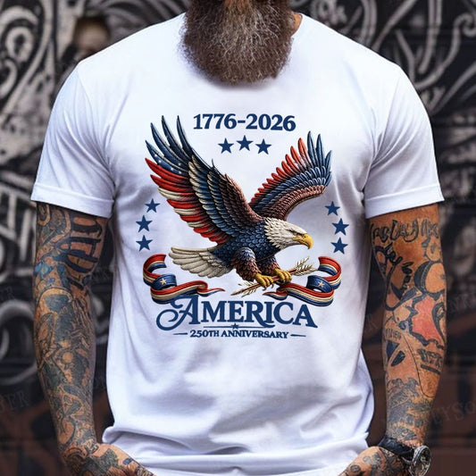 1776-2026 America 250th Anniversary Graphic T-Shirt