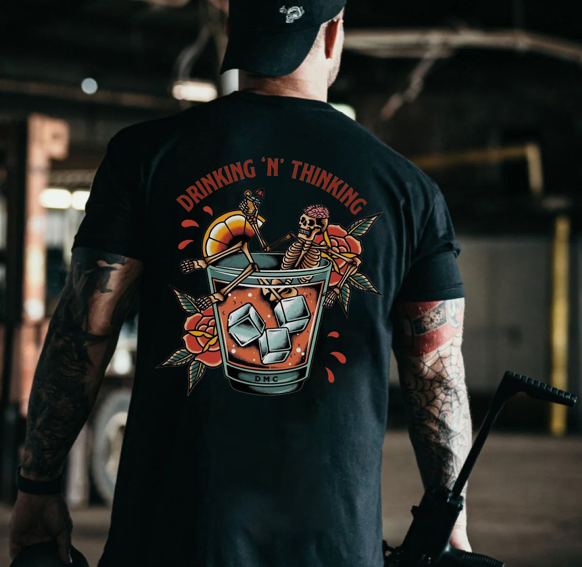 Drinking 'N' Thinking Printed Men's T-shirt