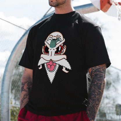 Beard Riding Printed Men's T-shirt