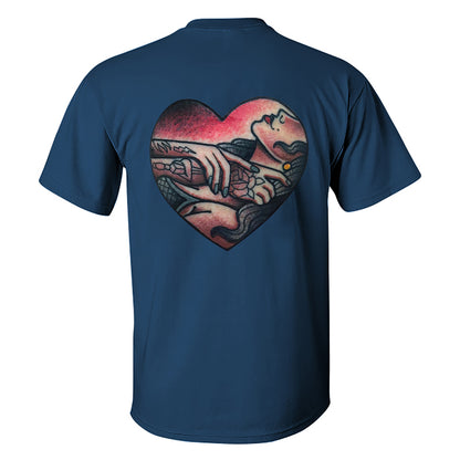 Choke Up Tattooed Lady Printed Men's T-shirt