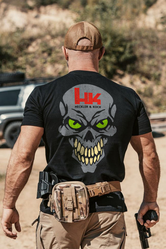 HK Heckler& Koch Skull Printed Men's T-Shirt