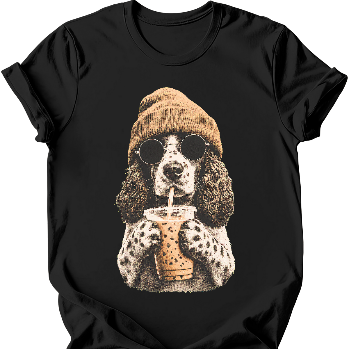 English Springer Spaniel - Hipster Dog T-Shirt