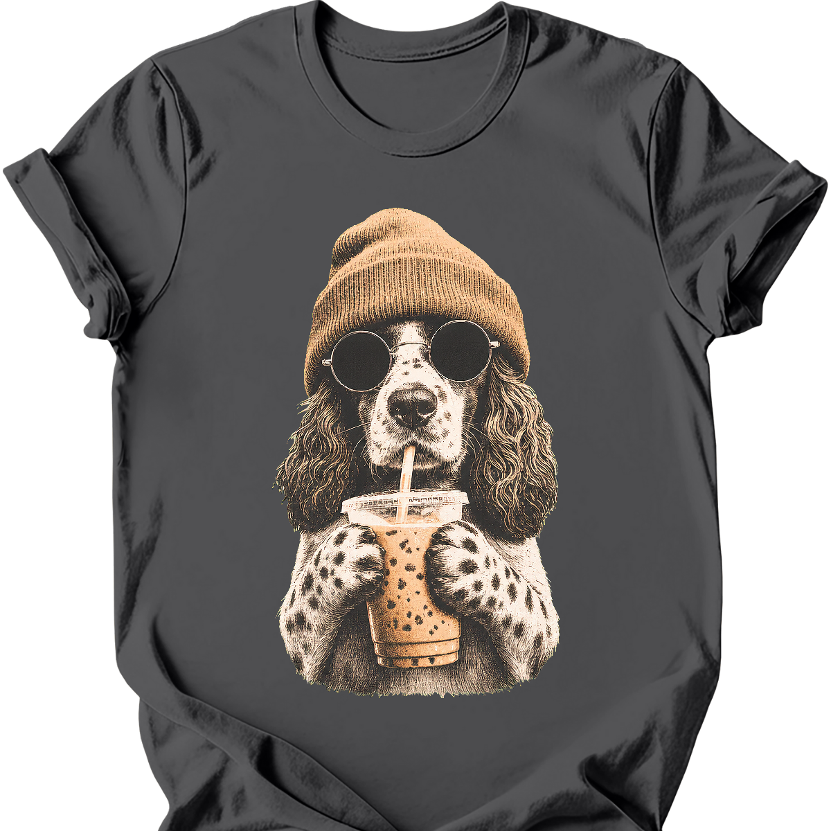 English Springer Spaniel - Hipster Dog T-Shirt