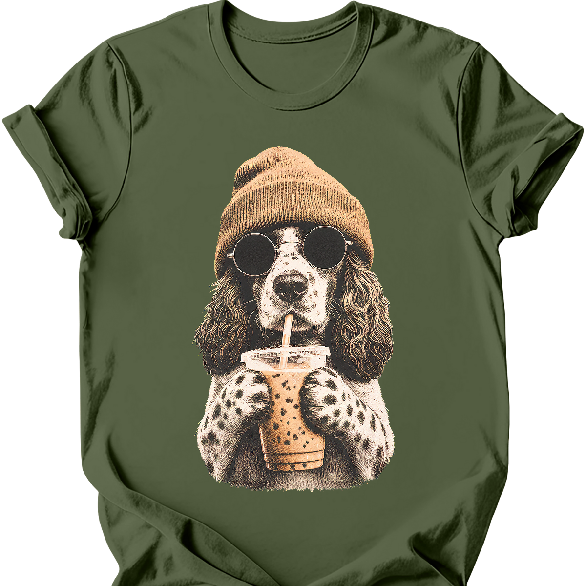 English Springer Spaniel - Hipster Dog T-Shirt