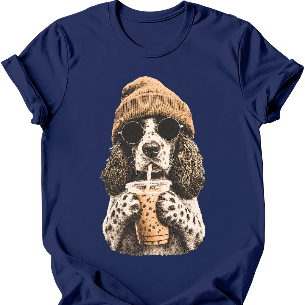English Springer Spaniel - Hipster Dog T-Shirt