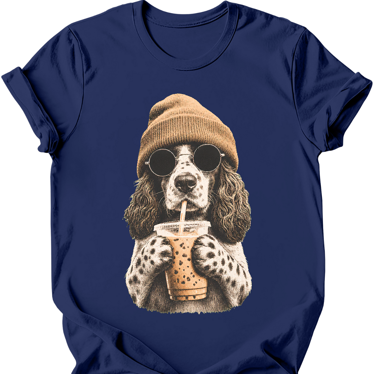 English Springer Spaniel - Hipster Dog T-Shirt