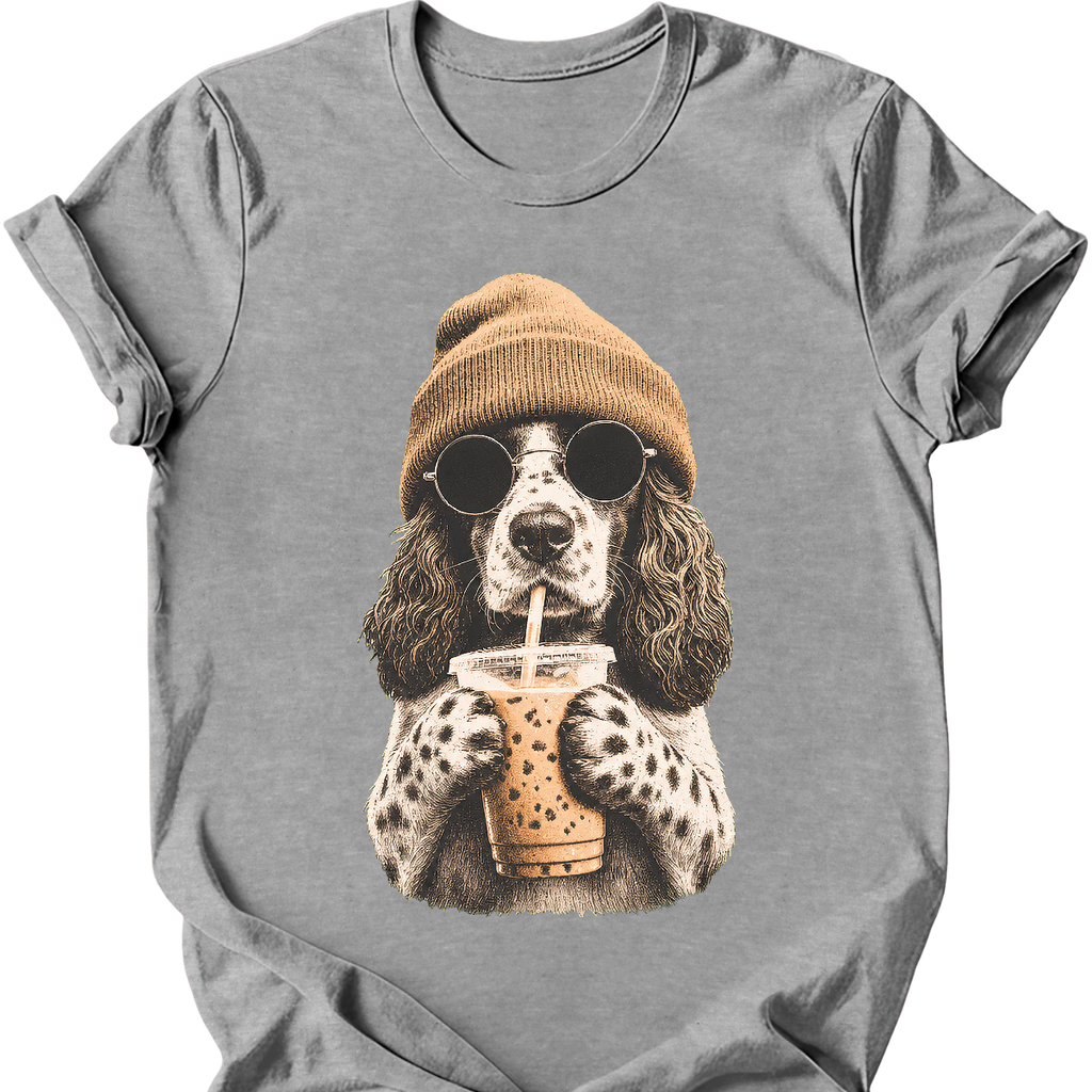 English Springer Spaniel - Hipster Dog T-Shirt