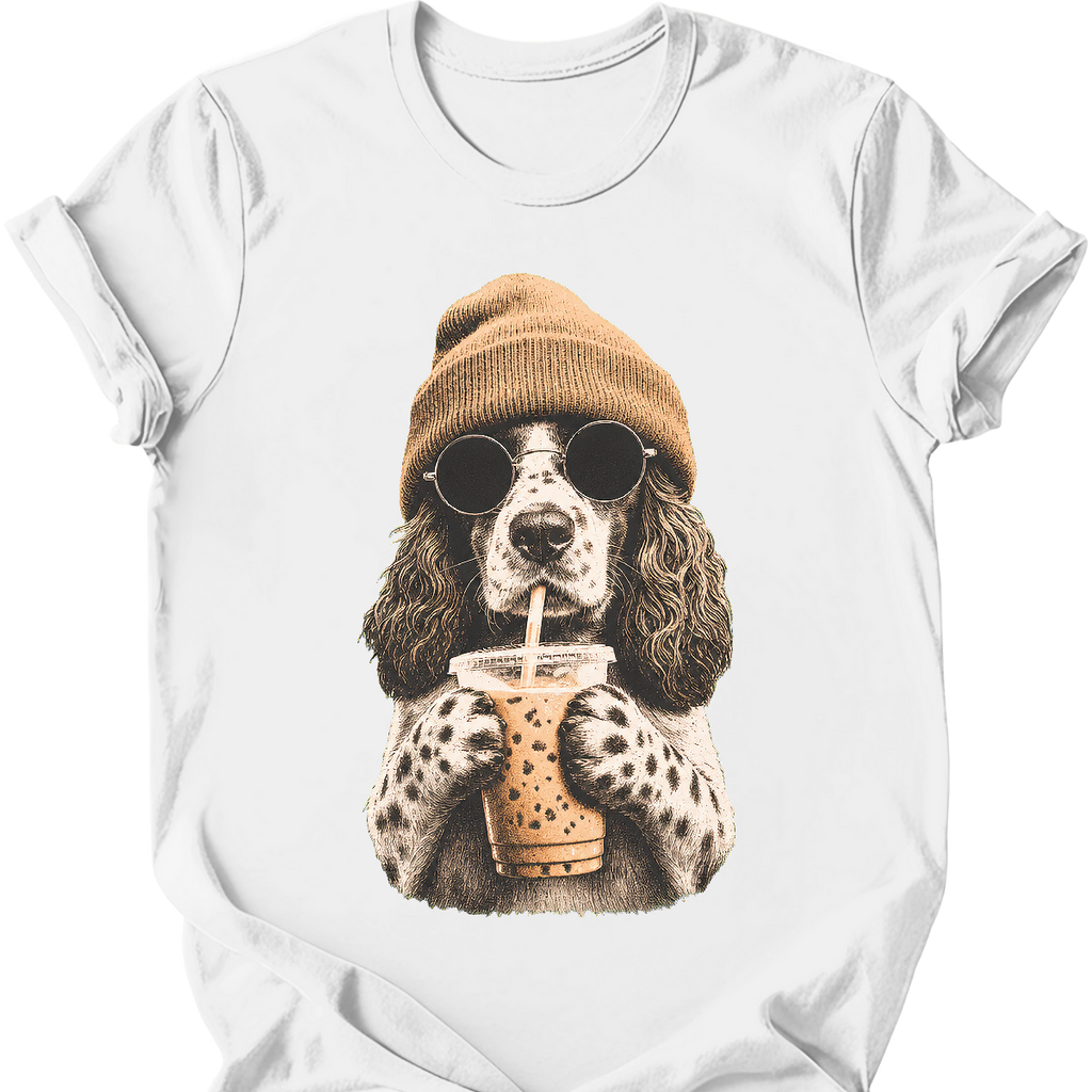 English Springer Spaniel - Hipster Dog T-Shirt