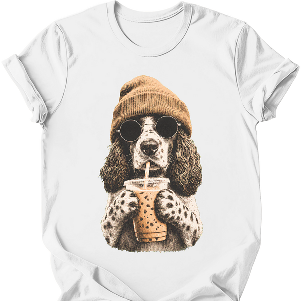 English Springer Spaniel - Hipster Dog T-Shirt