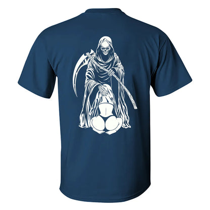 Hiding In The Reaper Crotch Printed Men's T-shirt