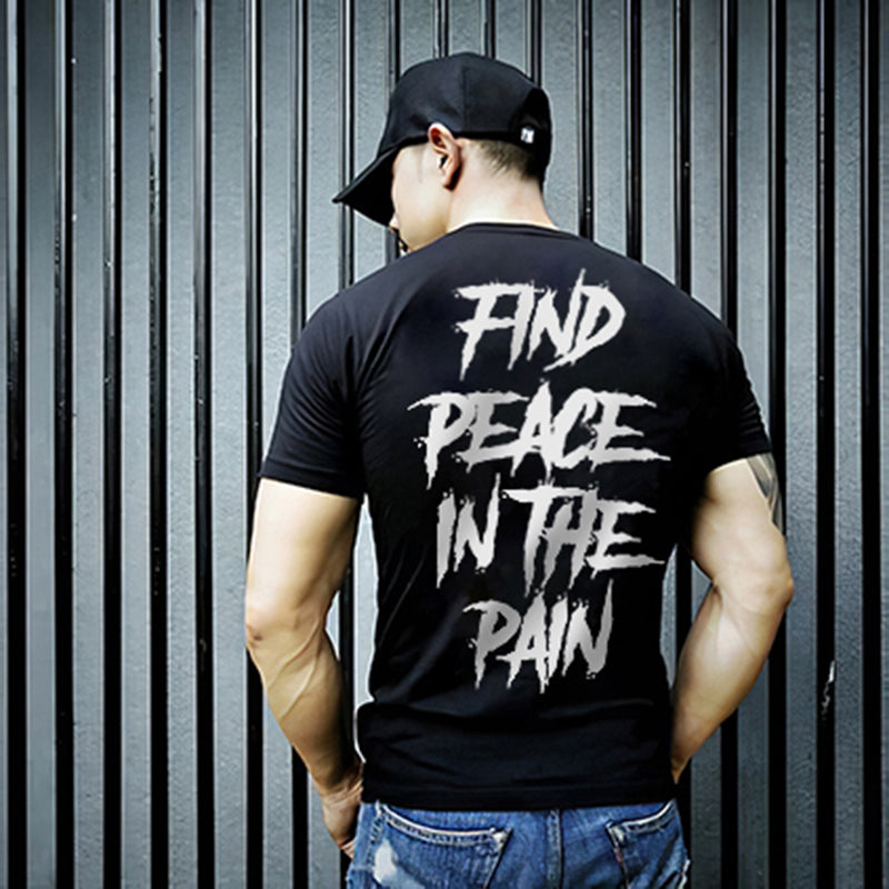 Find Peace In The Pain Men's Crew Neck T-shirt