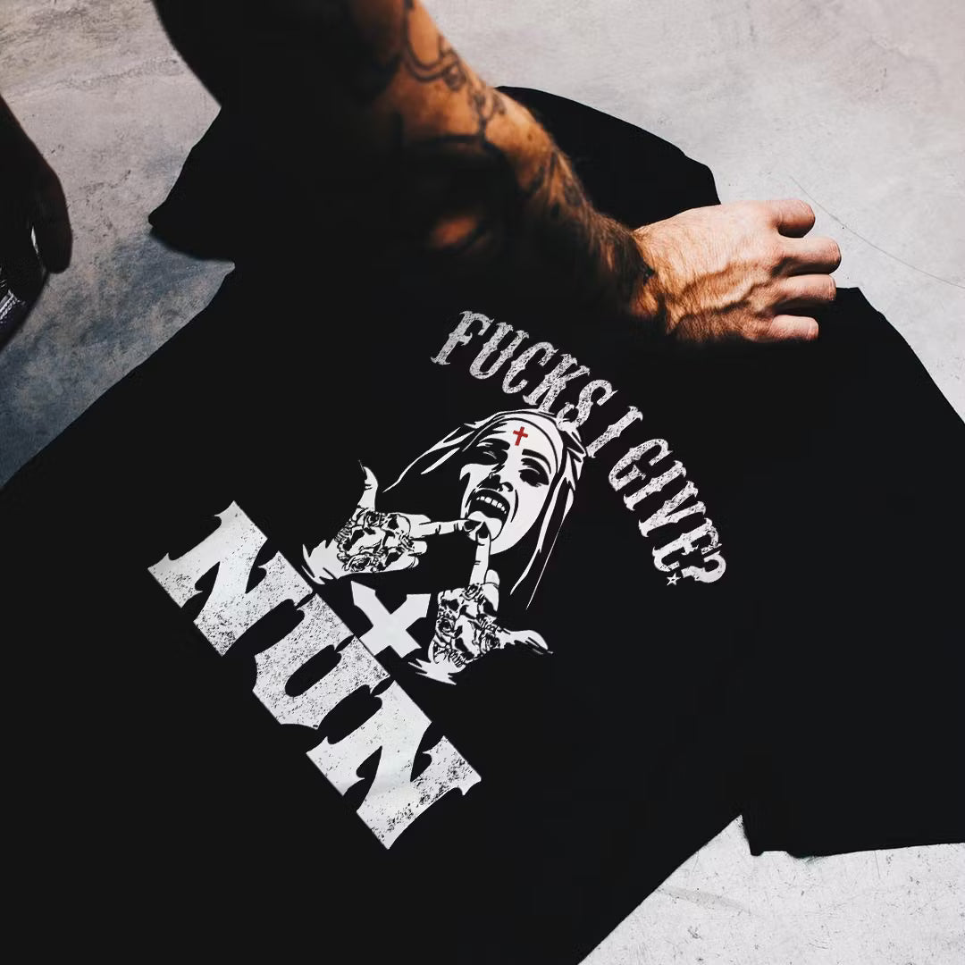 F**Ks I Give? Nun Printed Men's T-shirt