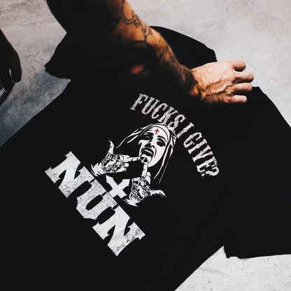 F**Ks I Give? Nun Printed Men's T-shirt